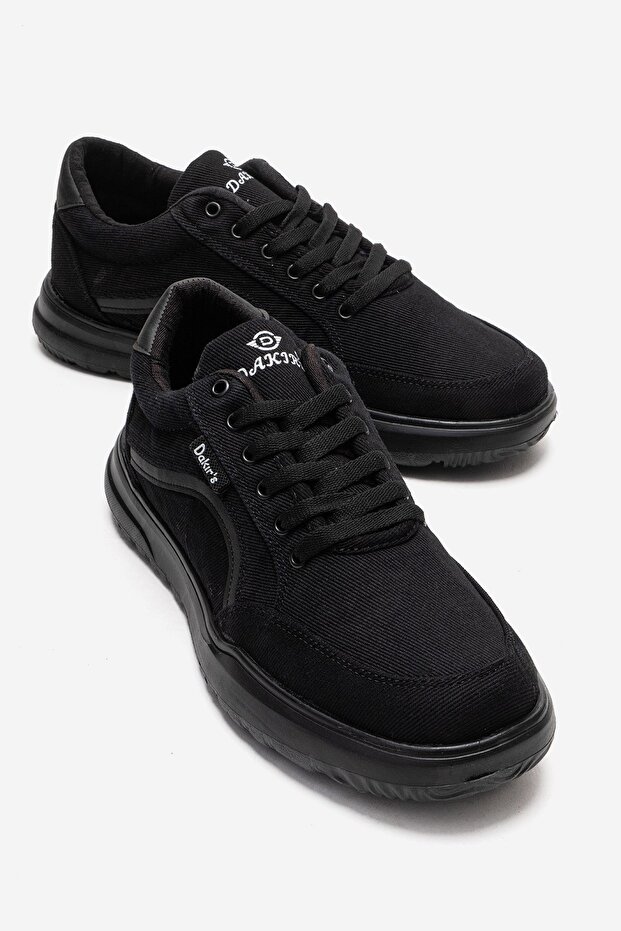 Linen Men's Shoes Black Black