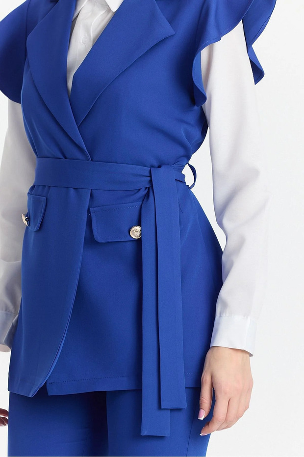 Bottom Top Triple Suit Spanish Pants Vest Shirt Suit