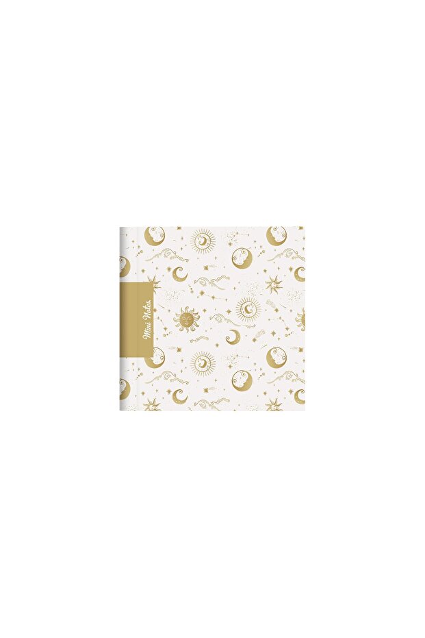 Keskin 11X11 Plain Lightweight Paper Bound Mini Notepad - Lunar