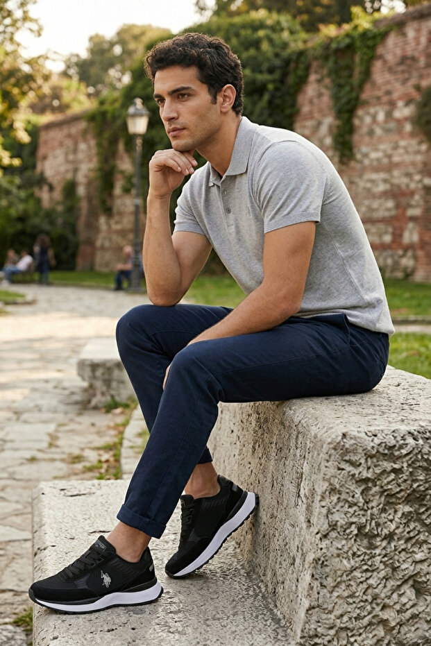 A7405 Black Men's Casual Sneakers