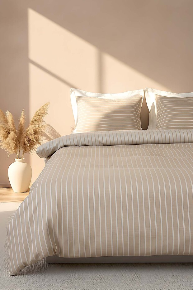 Bamboo Saten Vizon Double Duvet Cover Set – 6 Piece Dowry Set