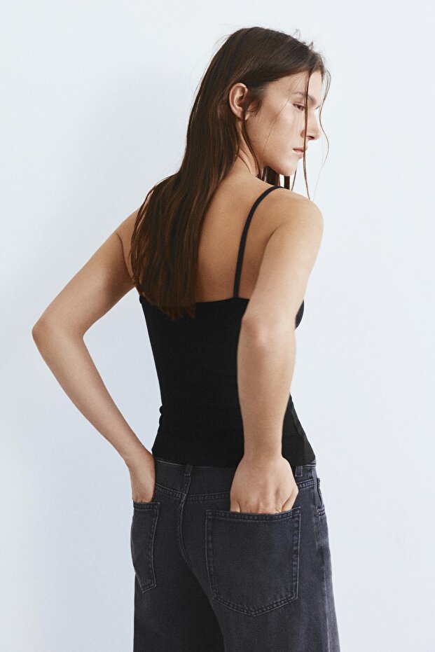 İnce askılı tişört - 4