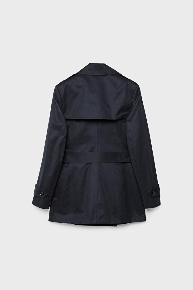 Basic kısa trençkot - 7