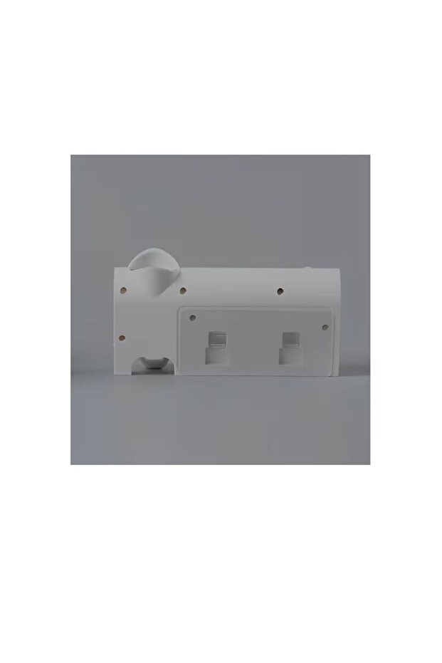 Toothpaste dispenser with toothbrush sterilization function, UV light, stand, white - 3