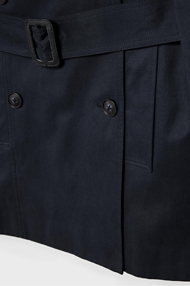 Basic kısa trençkot - 8