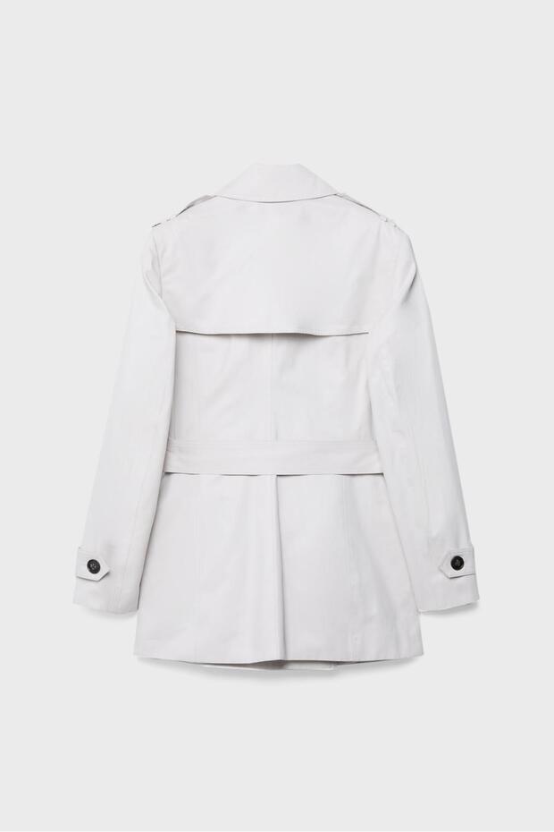 Basic kısa trençkot - 7