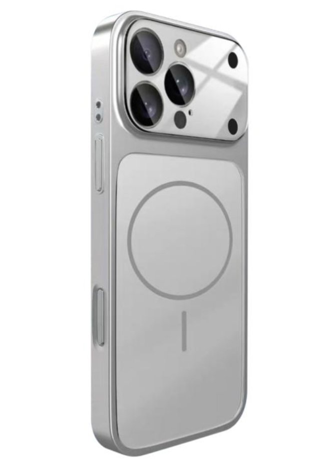 iPhone 16 Pro Compatible Gray 17 Pro Appearance Ag Glass Camera Lens Magsafe Supported Phone Case