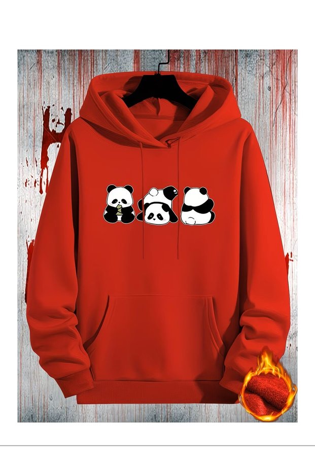 Printed Hooded Sweatshirt Unisex