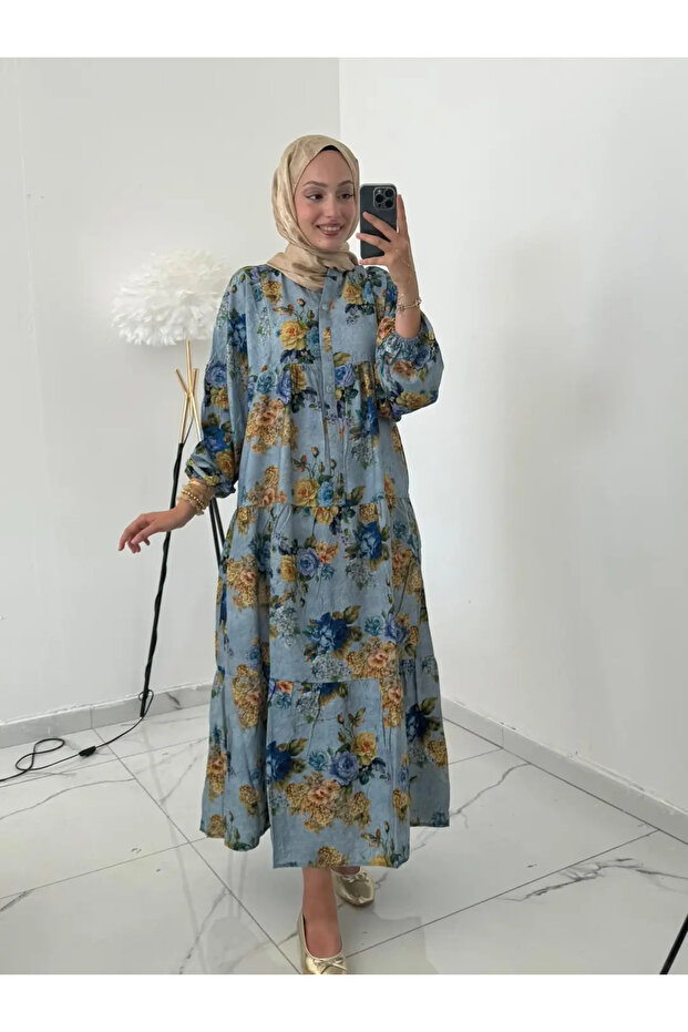 MANGO KUMAŞ KADIN ELBİSE - 1