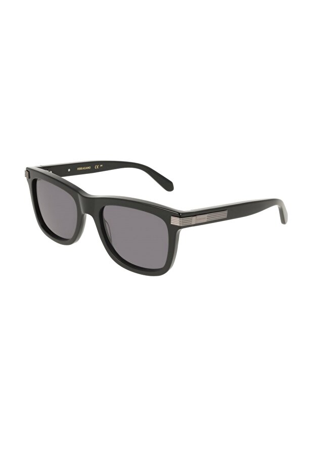 Sf 2088S 001 55 Unisex Rectangular Black Bone Sunglasses