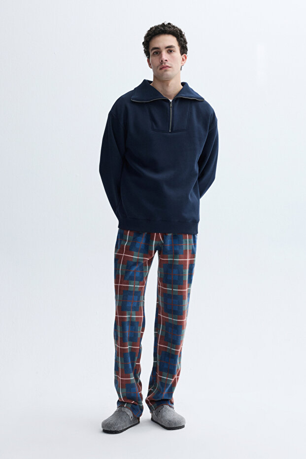 Men's Green Plaid Pajama Bottoms