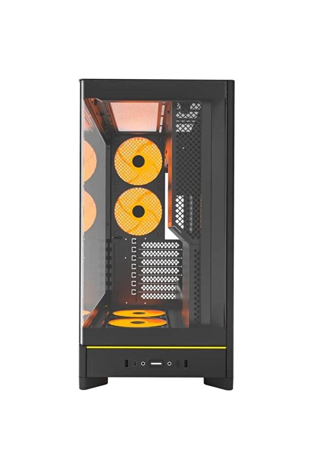 HS02 Pro Case, Middle Tower, Without Power Supply (Black) - 4