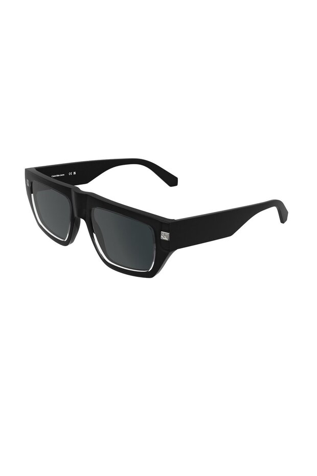 Jeans Ckj 25619S 001 54 Unisex Rectangular Black Bone Sunglasses