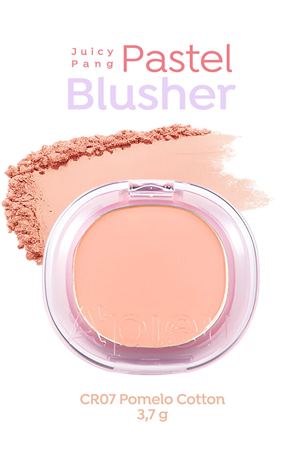 Blush in Pastel Shades That Gives a Soft and Natural Color to the Skin Apieu Juicy-Pang Pastel Blusher (Cr07)