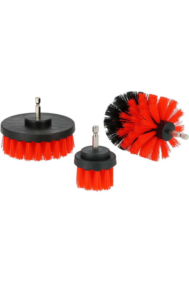 Cleaning brushes with adapter rod - medium, 3/set