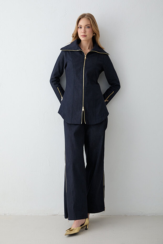 Zippered Denim Sets 78-629