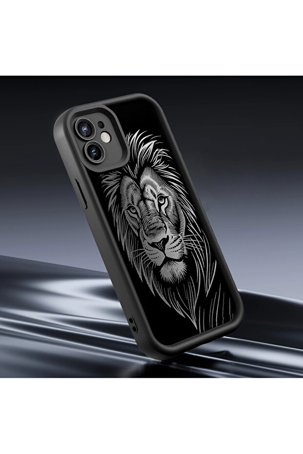 حافظة هاتف آيفون 8 بلس متوافقة مع غطاء الهاتف المصنوع من السيليكون الناعم الرقيق بنمط الأسد - 6