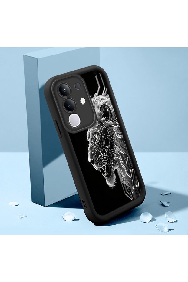 Vivo Y29 Compatible Case Slim Soft Silicone Phone Cover Lion Pattern