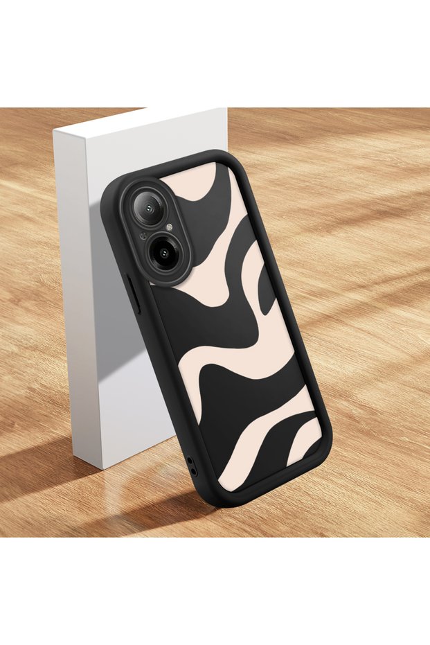 Realme C67 Compatible Case Slim Soft Silicone Phone Cover Wave Pattern