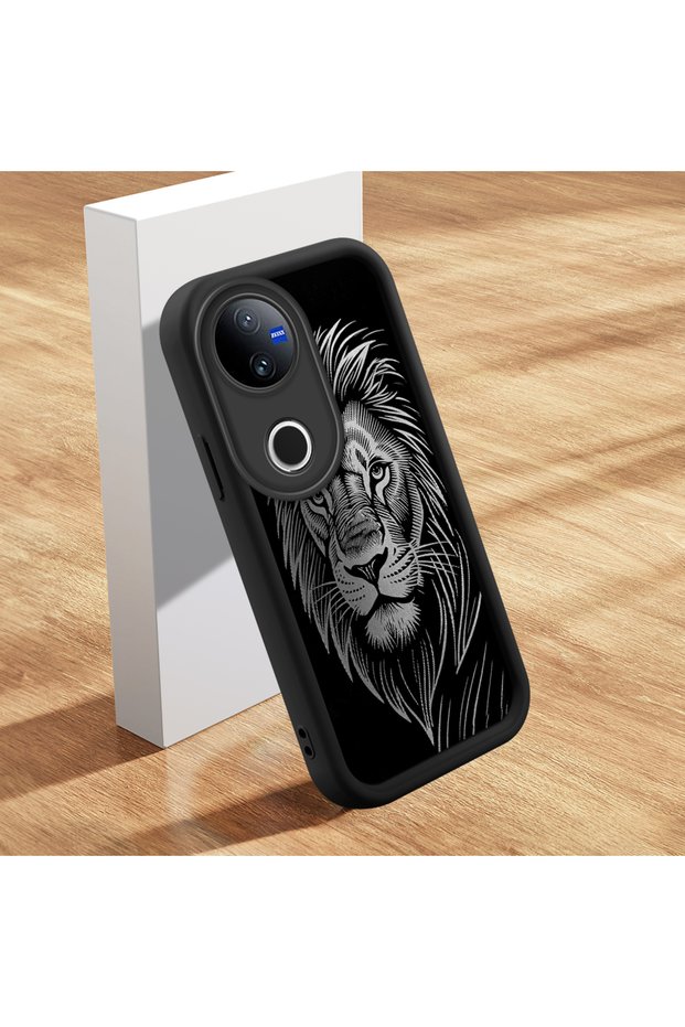 Vivo V50 Compatible Case Slim Soft Silicone Phone Case Lion Pattern