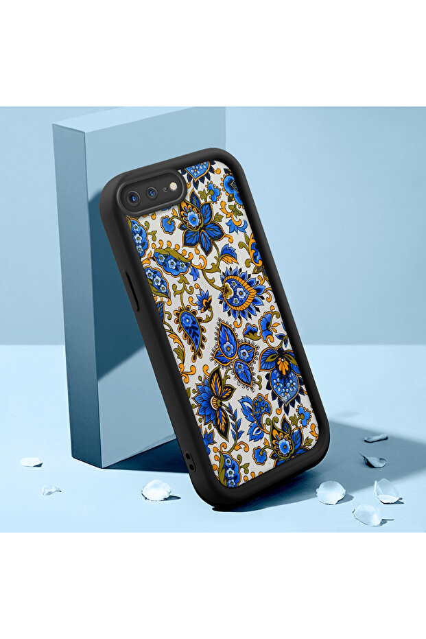 حافظة هاتف آيفون 7 بلس متوافقة مع حافظة الهاتف المصنوعة من السيليكون الناعم الرقيق بنمط H سجاد - 1