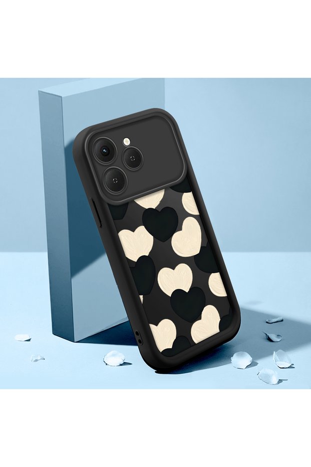 For Tecno Spark 40 Compatible Case Slim Soft Silicone Phone Cover Heart Pattern