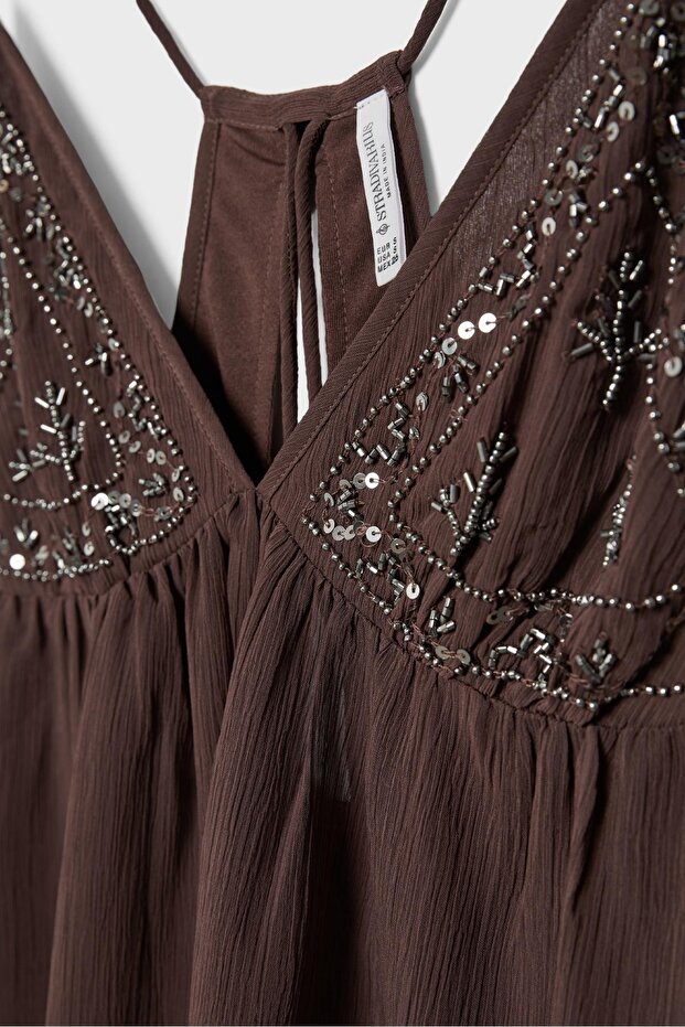 İşlemeli askılı top - 8