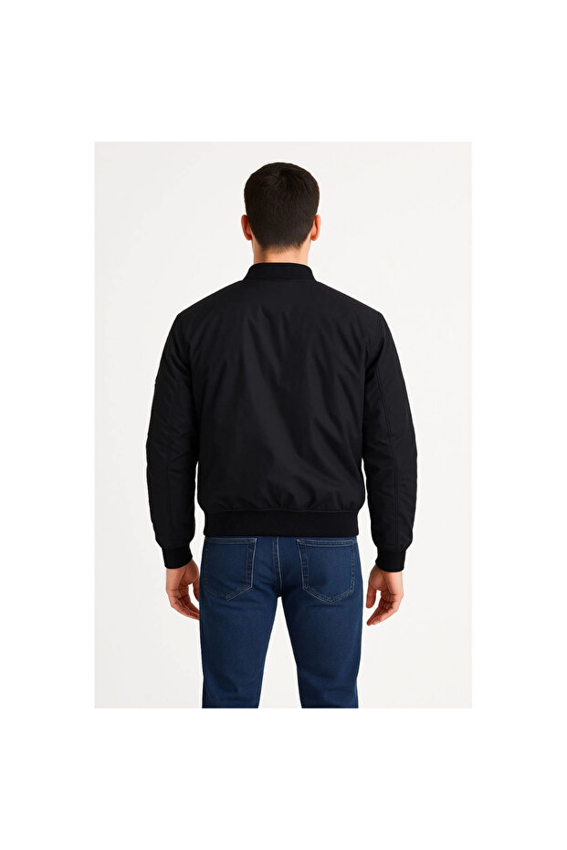 جاكيت بومبر - أسود - - 3