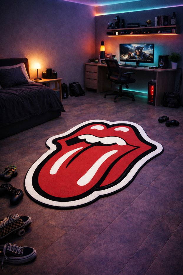 Non-Slip Sole Playstation Xbox Themed Machine Washable Gamer Youth Room Rug 180X180