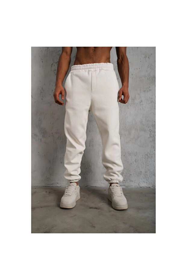 بدلة رياضية بثلاثة خيوط مطاطية - أبيض - 2