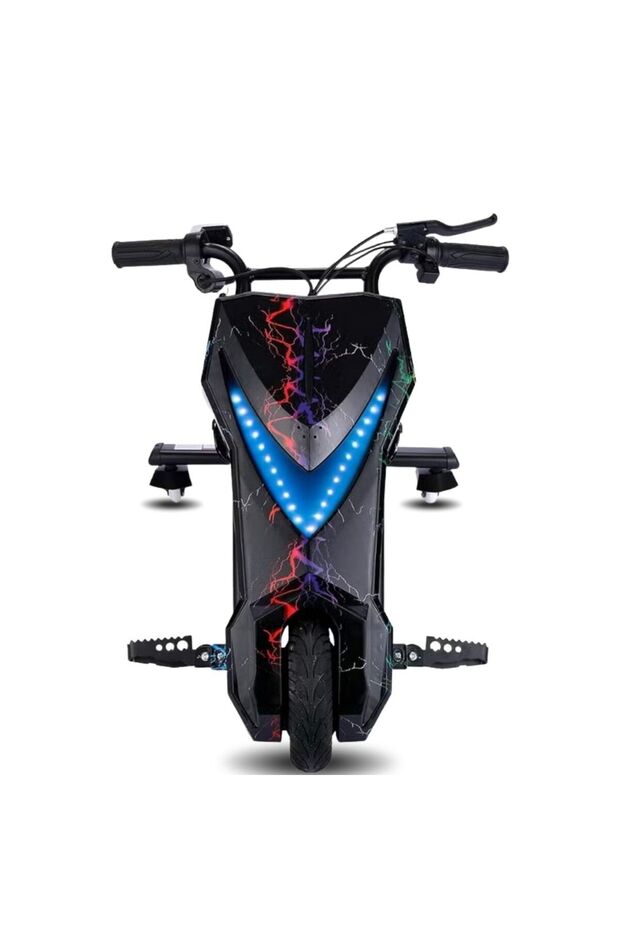 3-Wheel Electric Drifting Scooter - 36V Power System, 360° Stunt Rotation & LED Lights