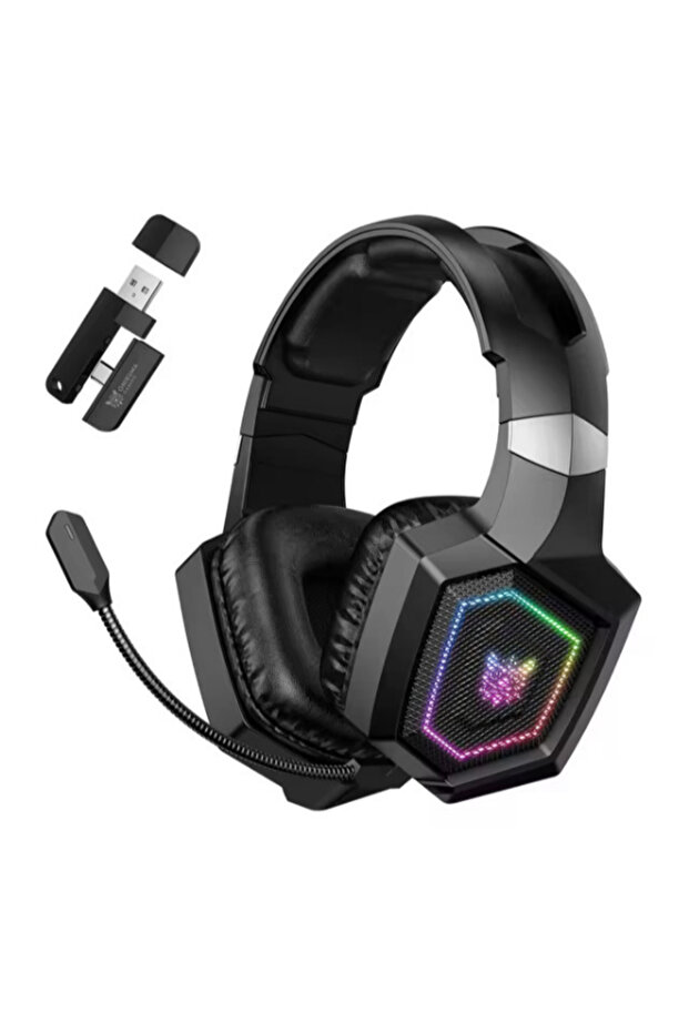 سماعة رأس لاسلكية للألعاب GT806 RGB ثلاثية الأوضاع (7.1 جيجاهرتز، 2.4 جيجاهرتز + بلوتوث + لاسلكي)