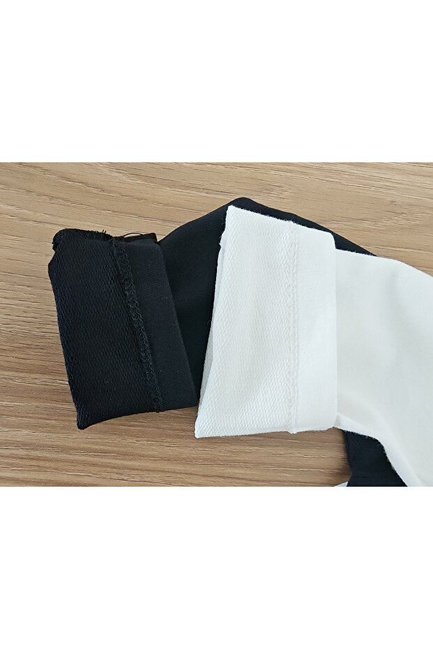 Düz Siyah Pamuklu Basic - 2