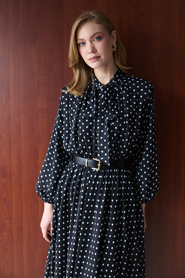 Puantiye Elbise 32-2724 - 5