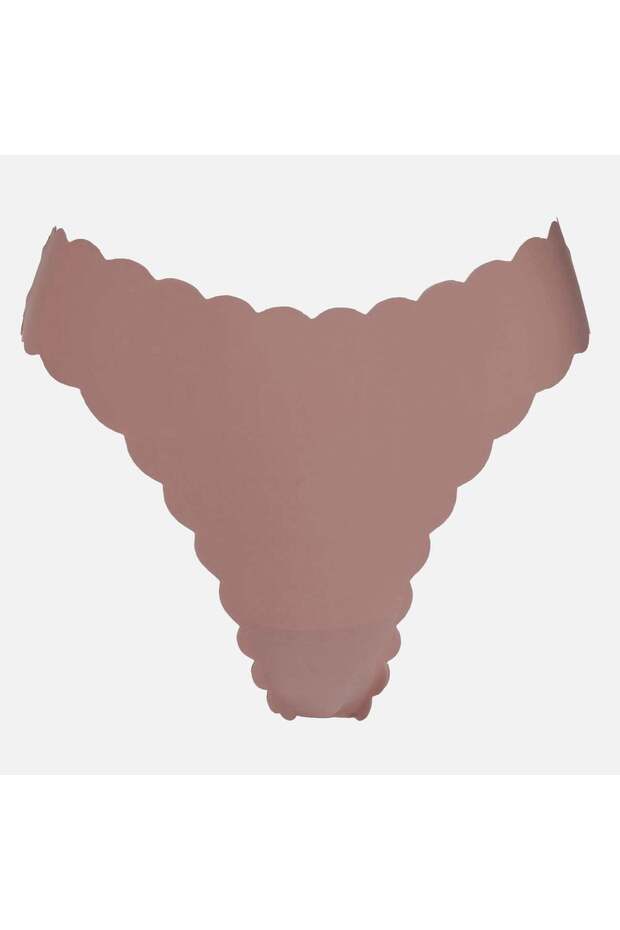Chiloti String Bej Inchis pentru Femei Small-Medium