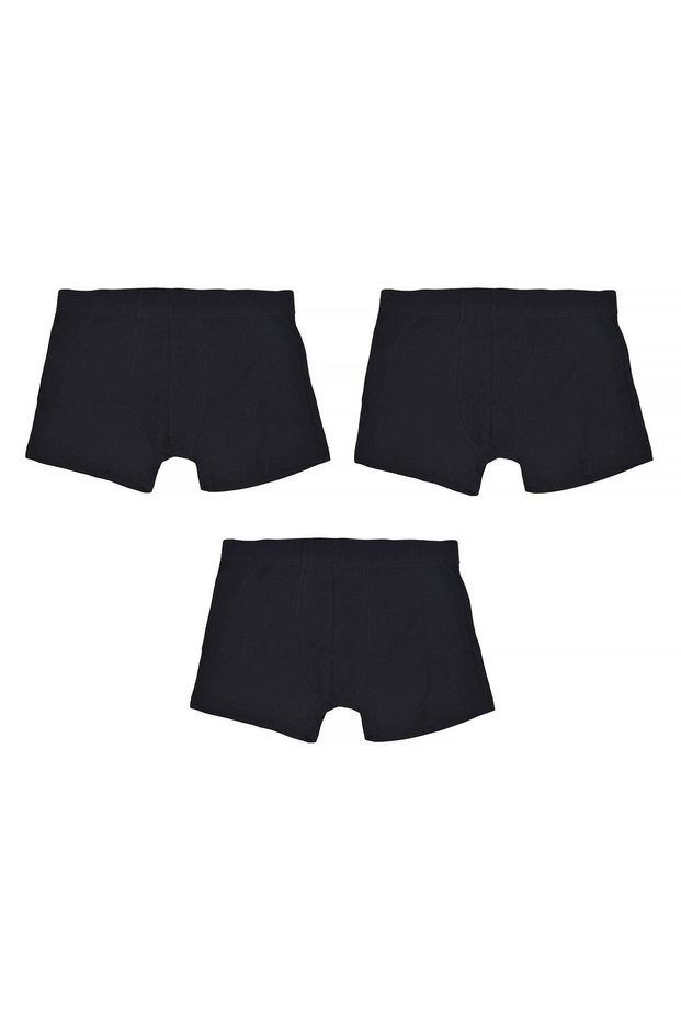 Black Boxers Set for Men - 3pcs Medium