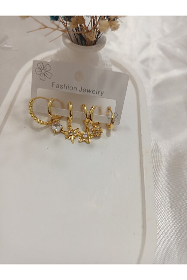 Çelik set küpe - 1