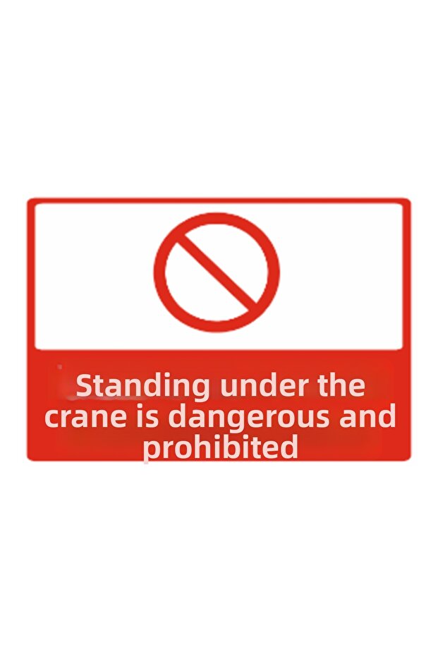 Staying under the Scaffold Is Dangerous and Prohibited Dekota Baski – 3 mm Forex Warning Sign 25 cm × 35cm