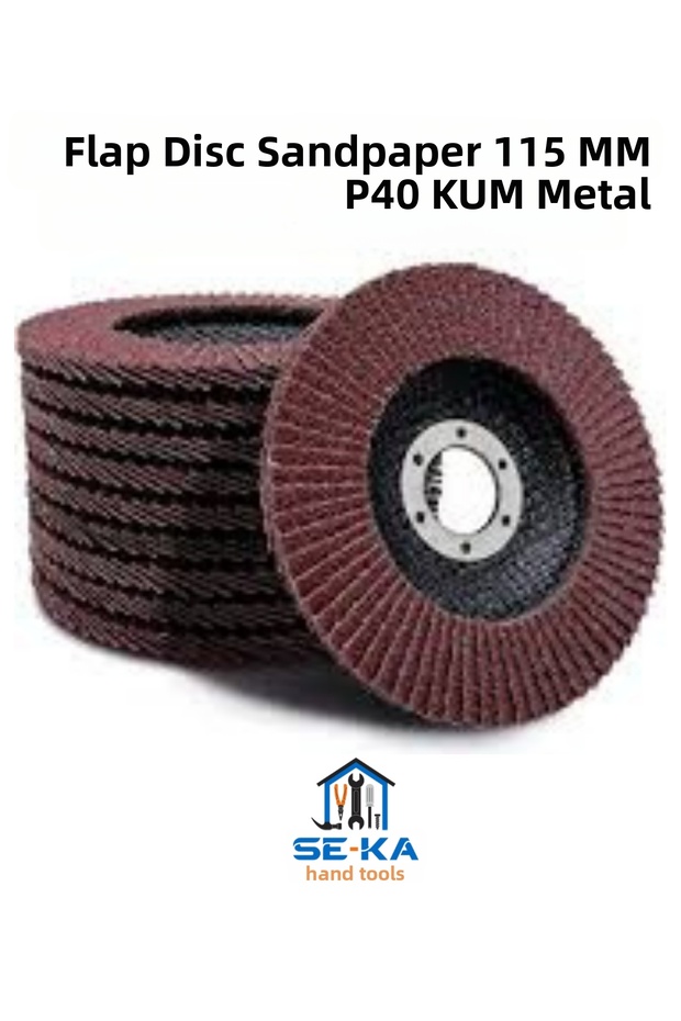 Flap Disc Sanding Disc 115 mm P40 Grit Metal - Wood Grinding Disc 5 Pieces