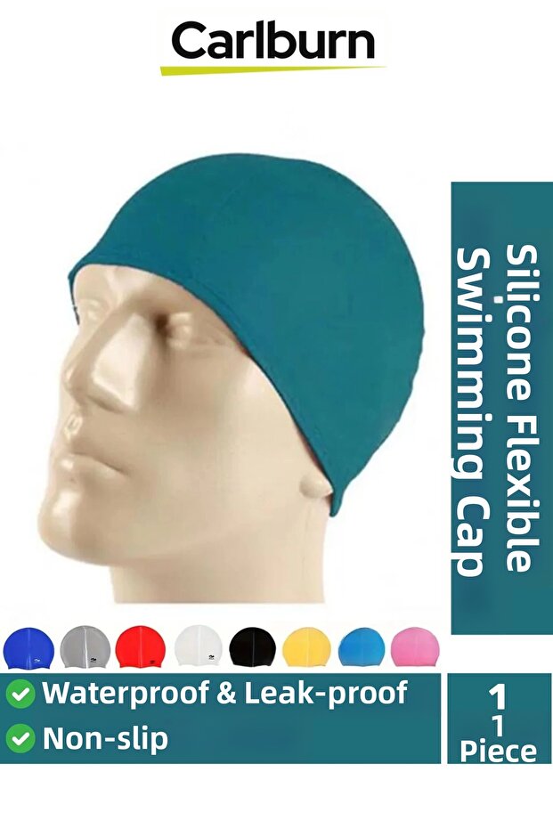 Special Production Non-Slip Waterproof Leak-Proof Silicone Swimmer Elastic Swimming Cap Pool Sea Cap