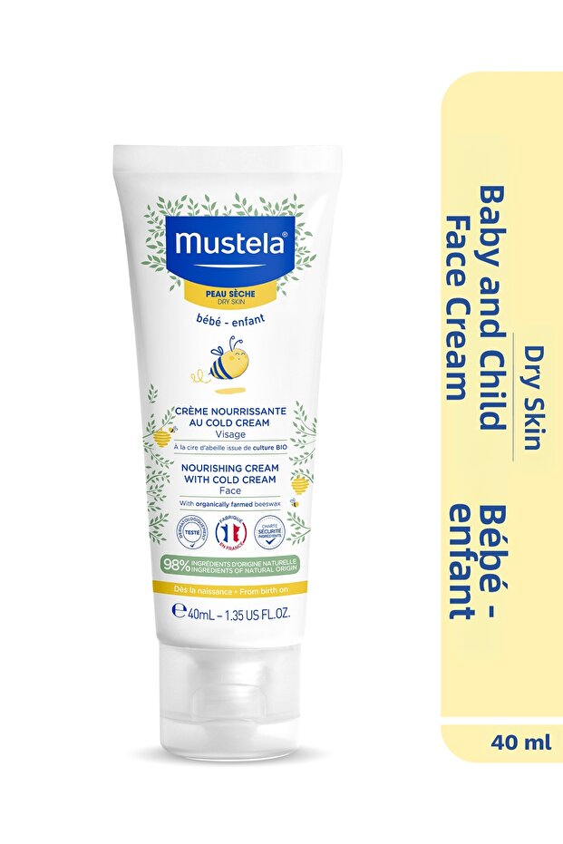 Baby Face Cream with Cold Cream and Organic Beeswax 40 ml
