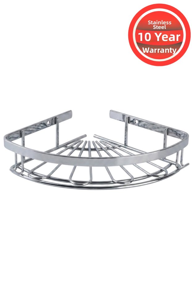 Chrome Stainless Steel Sus304 Quality Peak 19X19 cm Shampoo Holder Bathroom Shelf