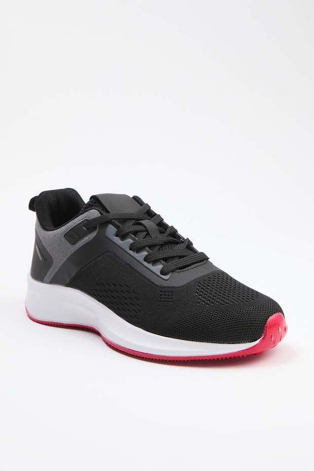 Siyah Aktif Spor Hafif Taban Erkek Sneaker TAKSS26SN00010 - 1