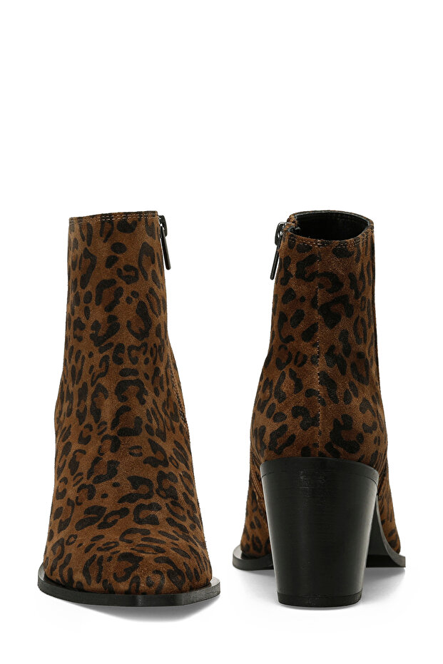 VENIZE5 5PR Leopar Kadın Kovboy Bot - 5