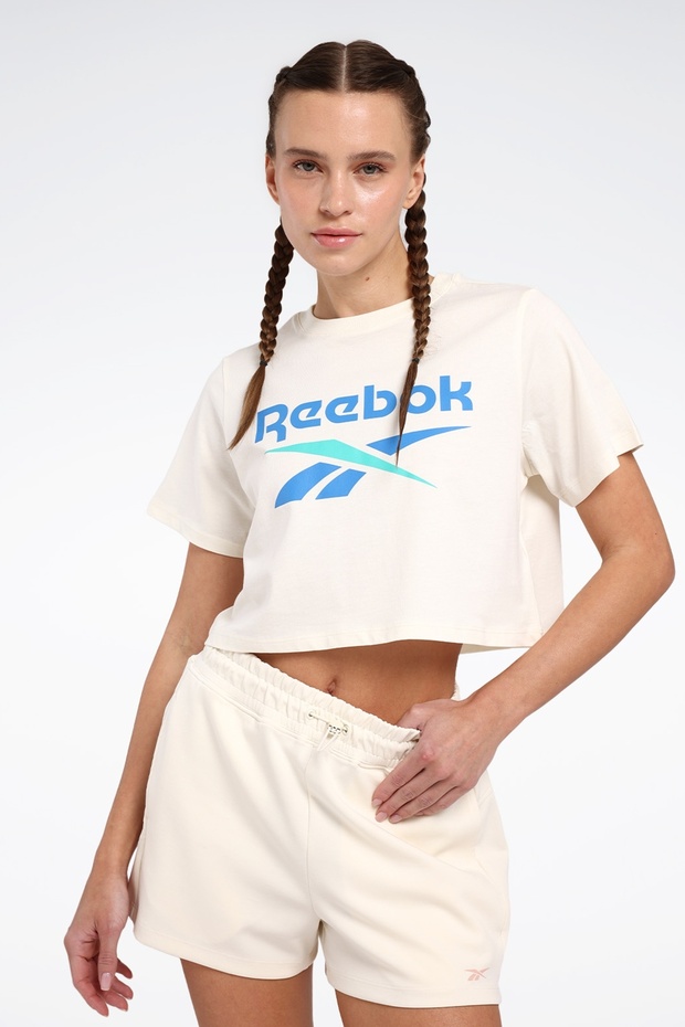 New Id Reg Crp Tee Beige Women's Short Sleeve T-Shirt