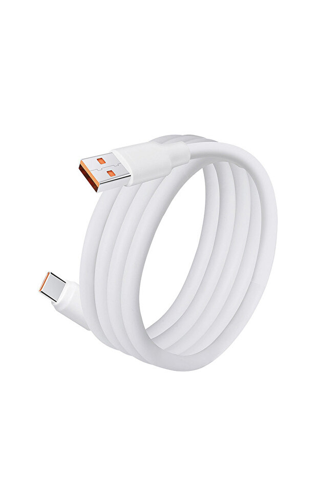 Python USB-C Cable 120W – Super Fast Charging and Data Transfer, Thickened Construction, White - 2