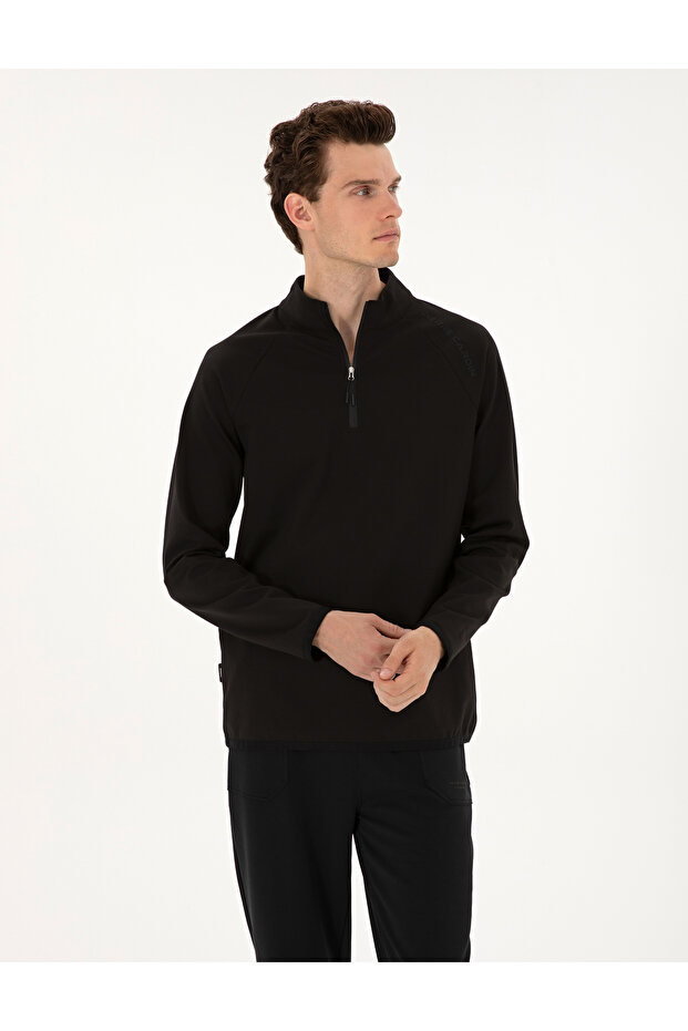 Black Regular Fit Sweatshirt 50313749-Vr046