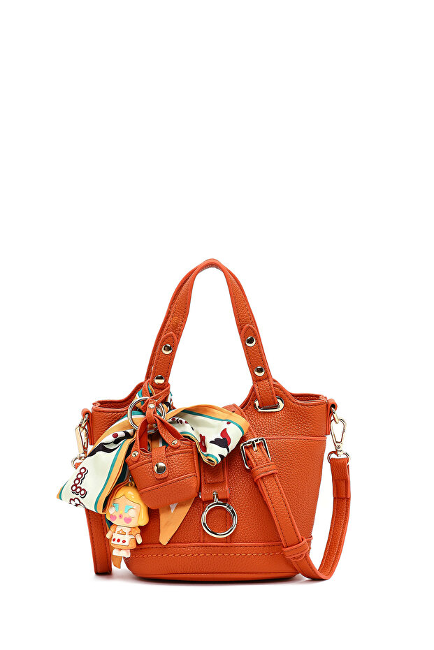 Women's Orange Long Strap Mini Shoulder Bag 25Wbd2744Ft