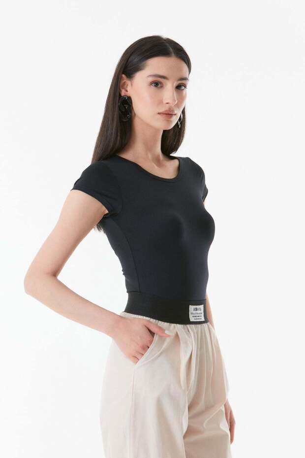 Basic Bisiklet Yaka Çıtçıtlı Body - 2