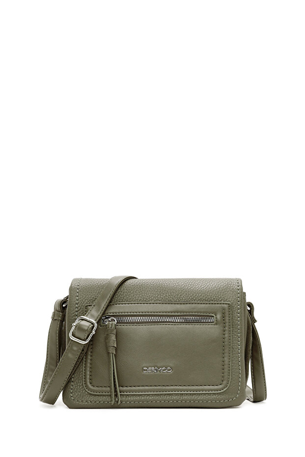 Women's Khaki Casual Crossbody Bag 25Abd241614